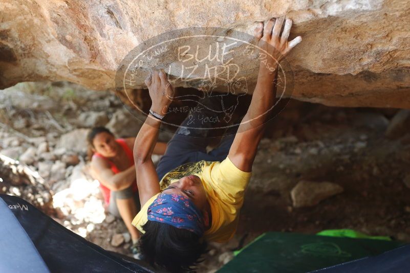 Bouldering in Hueco Tanks on 08/31/2019 with Blue Lizard Climbing and Yoga

Filename: SRM_20190831_1323020.jpg
Aperture: f/2.8
Shutter Speed: 1/500
Body: Canon EOS-1D Mark II
Lens: Canon EF 50mm f/1.8 II