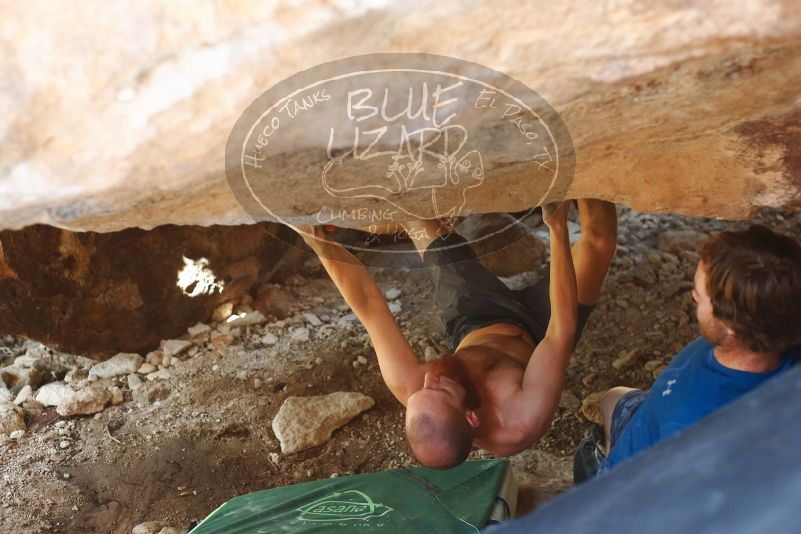 Bouldering in Hueco Tanks on 08/31/2019 with Blue Lizard Climbing and Yoga
Filename: SRM_20190831_1327501.jpg
Aperture: f/2.8
Shutter Speed: 1/200
Body: Canon EOS-1D Mark II
Lens: Canon EF 50mm f/1.8 II