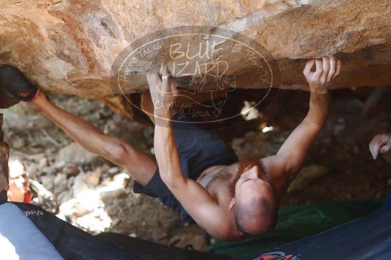 Bouldering in Hueco Tanks on 08/31/2019 with Blue Lizard Climbing and Yoga

Filename: SRM_20190831_1328110.jpg
Aperture: f/2.8
Shutter Speed: 1/640
Body: Canon EOS-1D Mark II
Lens: Canon EF 50mm f/1.8 II