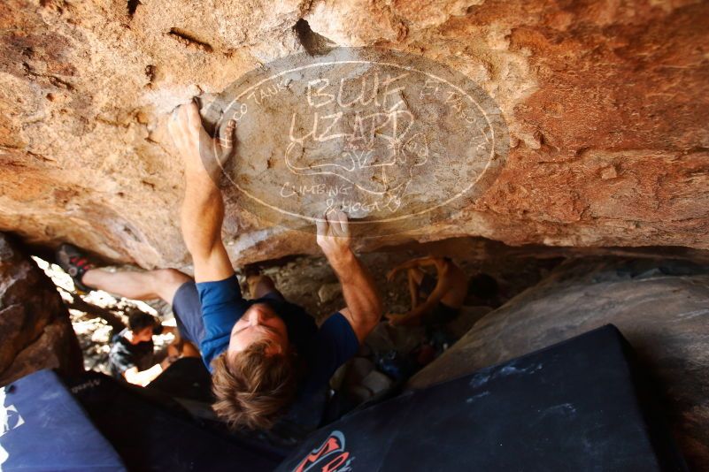 Bouldering in Hueco Tanks on 08/31/2019 with Blue Lizard Climbing and Yoga
Filename: SRM_20190831_1351020.jpg
Aperture: f/4.0
Shutter Speed: 1/200
Body: Canon EOS-1D Mark II
Lens: Canon EF 16-35mm f/2.8 L