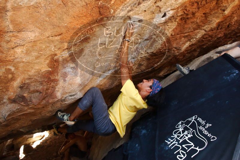 Bouldering in Hueco Tanks on 08/31/2019 with Blue Lizard Climbing and Yoga
Filename: SRM_20190831_1408142.jpg
Aperture: f/4.0
Shutter Speed: 1/320
Body: Canon EOS-1D Mark II
Lens: Canon EF 16-35mm f/2.8 L