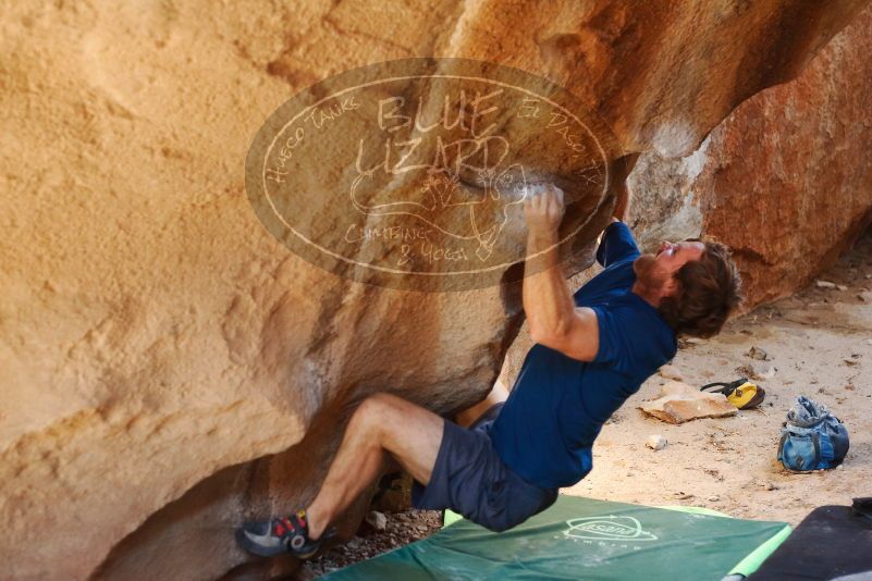 Bouldering in Hueco Tanks on 08/31/2019 with Blue Lizard Climbing and Yoga
Filename: SRM_20190831_1619240.jpg
Aperture: f/2.8
Shutter Speed: 1/200
Body: Canon EOS-1D Mark II
Lens: Canon EF 50mm f/1.8 II