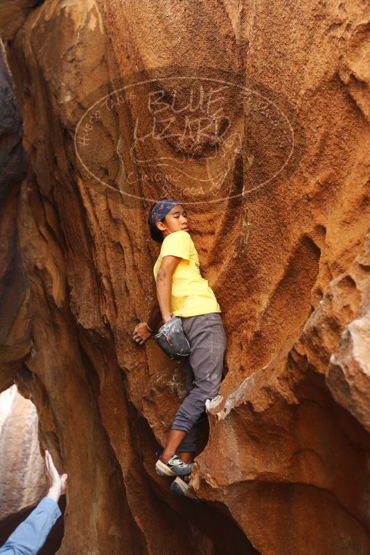 Bouldering in Hueco Tanks on 08/31/2019 with Blue Lizard Climbing and Yoga

Filename: SRM_20190831_1736390.jpg
Aperture: f/3.2
Shutter Speed: 1/250
Body: Canon EOS-1D Mark II
Lens: Canon EF 50mm f/1.8 II