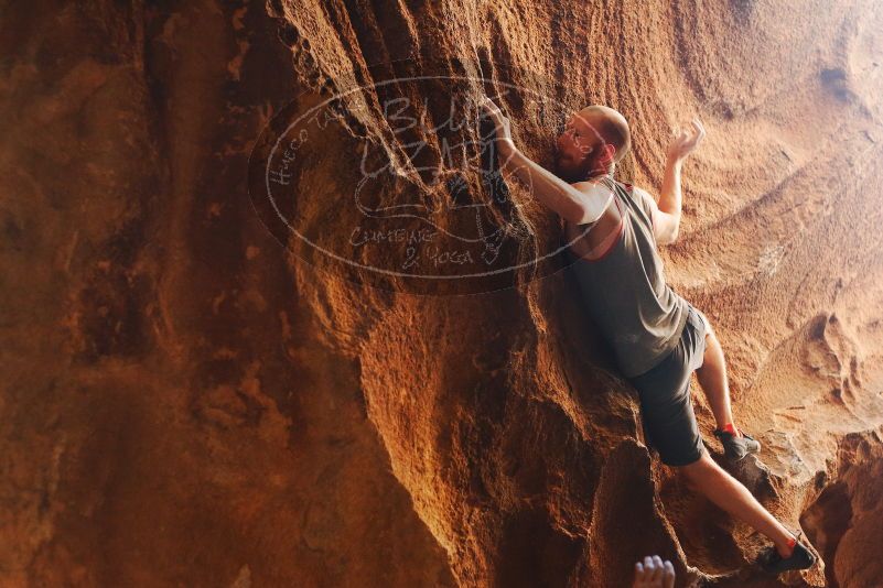 Bouldering in Hueco Tanks on 08/31/2019 with Blue Lizard Climbing and Yoga

Filename: SRM_20190831_1747360.jpg
Aperture: f/2.8
Shutter Speed: 1/200
Body: Canon EOS-1D Mark II
Lens: Canon EF 50mm f/1.8 II