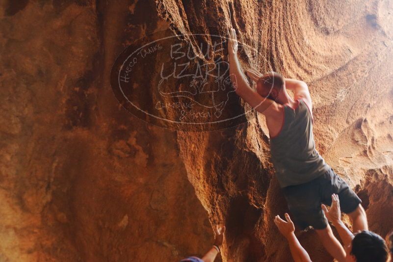 Bouldering in Hueco Tanks on 08/31/2019 with Blue Lizard Climbing and Yoga

Filename: SRM_20190831_1747470.jpg
Aperture: f/2.8
Shutter Speed: 1/160
Body: Canon EOS-1D Mark II
Lens: Canon EF 50mm f/1.8 II