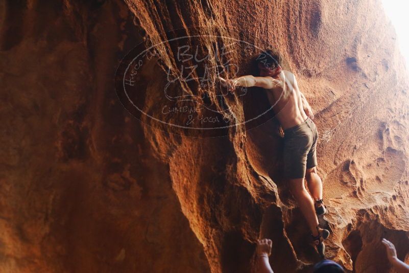 Bouldering in Hueco Tanks on 08/31/2019 with Blue Lizard Climbing and Yoga

Filename: SRM_20190831_1749171.jpg
Aperture: f/2.8
Shutter Speed: 1/200
Body: Canon EOS-1D Mark II
Lens: Canon EF 50mm f/1.8 II
