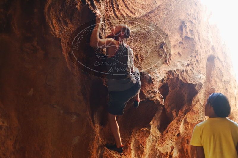 Bouldering in Hueco Tanks on 08/31/2019 with Blue Lizard Climbing and Yoga

Filename: SRM_20190831_1755100.jpg
Aperture: f/2.8
Shutter Speed: 1/160
Body: Canon EOS-1D Mark II
Lens: Canon EF 50mm f/1.8 II