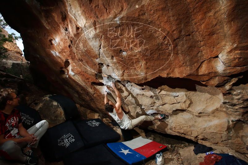 Bouldering in Hueco Tanks on 10/28/2019 with Blue Lizard Climbing and Yoga
Filename: SRM_20191028_1032290.jpg
Aperture: f/8.0
Shutter Speed: 1/250
Body: Canon EOS-1D Mark II
Lens: Canon EF 16-35mm f/2.8 L