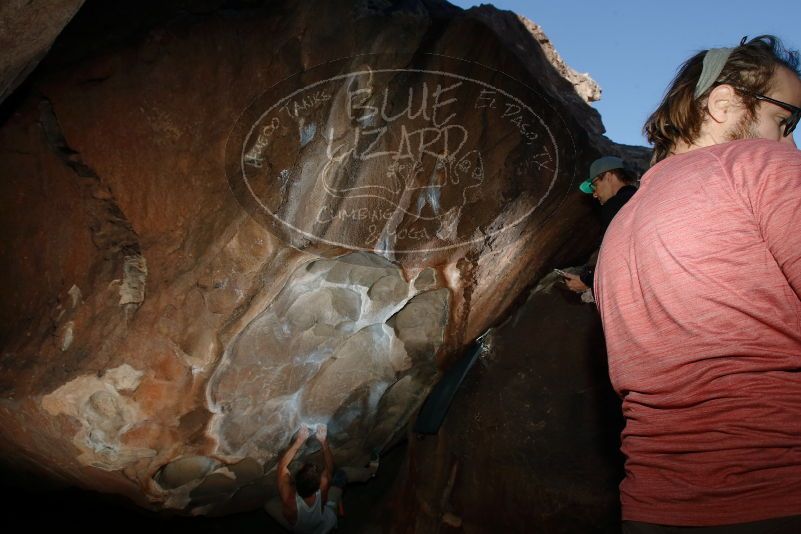 Bouldering in Hueco Tanks on 10/28/2019 with Blue Lizard Climbing and Yoga
Filename: SRM_20191028_1246570.jpg
Aperture: f/8.0
Shutter Speed: 1/250
Body: Canon EOS-1D Mark II
Lens: Canon EF 16-35mm f/2.8 L