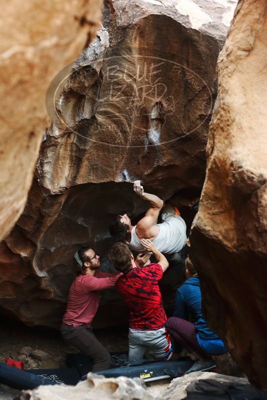 Bouldering in Hueco Tanks on 10/28/2019 with Blue Lizard Climbing and Yoga

Filename: SRM_20191028_1311080.jpg
Aperture: f/3.2
Shutter Speed: 1/250
Body: Canon EOS-1D Mark II
Lens: Canon EF 50mm f/1.8 II