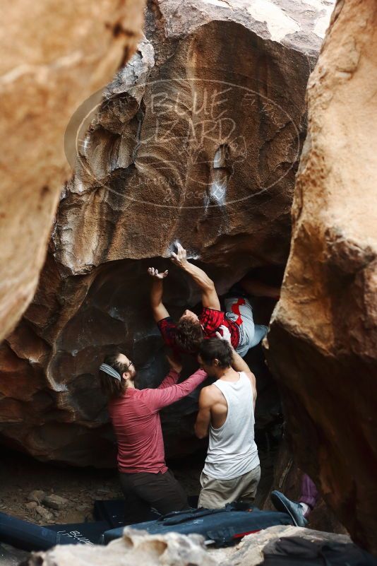 Bouldering in Hueco Tanks on 10/28/2019 with Blue Lizard Climbing and Yoga

Filename: SRM_20191028_1313230.jpg
Aperture: f/3.2
Shutter Speed: 1/250
Body: Canon EOS-1D Mark II
Lens: Canon EF 50mm f/1.8 II