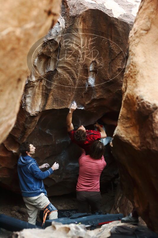 Bouldering in Hueco Tanks on 10/28/2019 with Blue Lizard Climbing and Yoga
Filename: SRM_20191028_1323071.jpg
Aperture: f/3.2
Shutter Speed: 1/250
Body: Canon EOS-1D Mark II
Lens: Canon EF 50mm f/1.8 II
