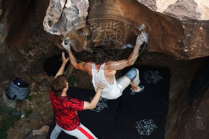 Bouldering in Hueco Tanks on 10/28/2019 with Blue Lizard Climbing and Yoga

Filename: SRM_20191028_1402550.jpg
Aperture: f/3.5
Shutter Speed: 1/250
Body: Canon EOS-1D Mark II
Lens: Canon EF 50mm f/1.8 II