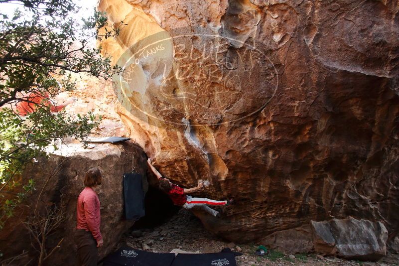 Bouldering in Hueco Tanks on 10/28/2019 with Blue Lizard Climbing and Yoga
Filename: SRM_20191028_1445220.jpg
Aperture: f/4.5
Shutter Speed: 1/250
Body: Canon EOS-1D Mark II
Lens: Canon EF 16-35mm f/2.8 L
