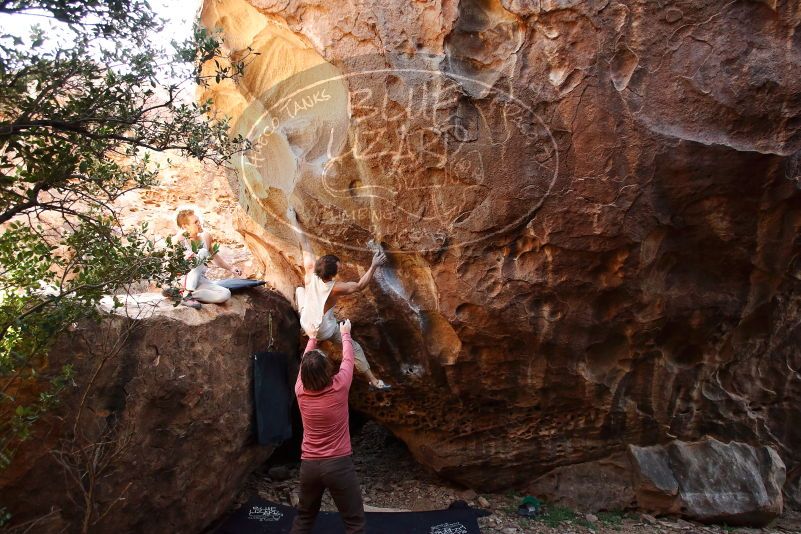 Bouldering in Hueco Tanks on 10/28/2019 with Blue Lizard Climbing and Yoga

Filename: SRM_20191028_1456240.jpg
Aperture: f/4.5
Shutter Speed: 1/250
Body: Canon EOS-1D Mark II
Lens: Canon EF 16-35mm f/2.8 L