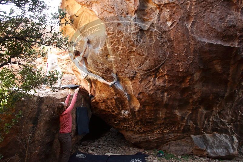 Bouldering in Hueco Tanks on 10/28/2019 with Blue Lizard Climbing and Yoga

Filename: SRM_20191028_1456460.jpg
Aperture: f/4.5
Shutter Speed: 1/250
Body: Canon EOS-1D Mark II
Lens: Canon EF 16-35mm f/2.8 L