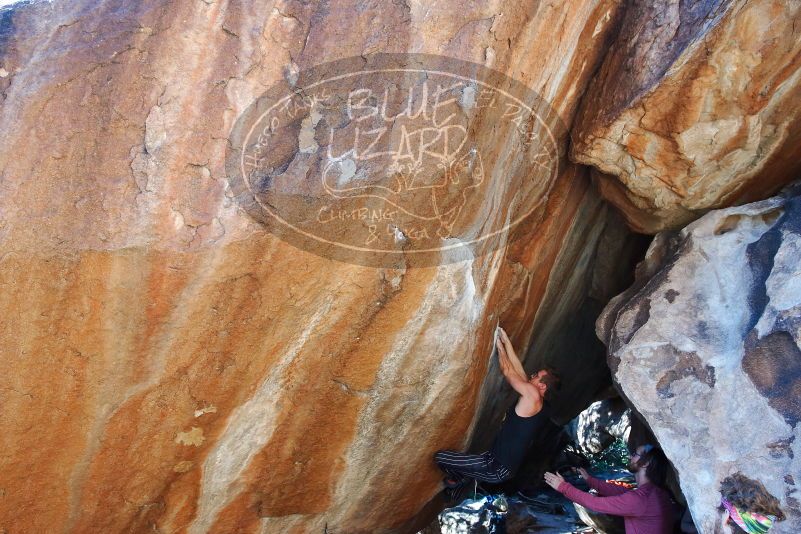 Bouldering in Hueco Tanks on 10/26/2019 with Blue Lizard Climbing and Yoga
Filename: SRM_20191026_1623500.jpg
Aperture: f/5.6
Shutter Speed: 1/250
Body: Canon EOS-1D Mark II
Lens: Canon EF 16-35mm f/2.8 L