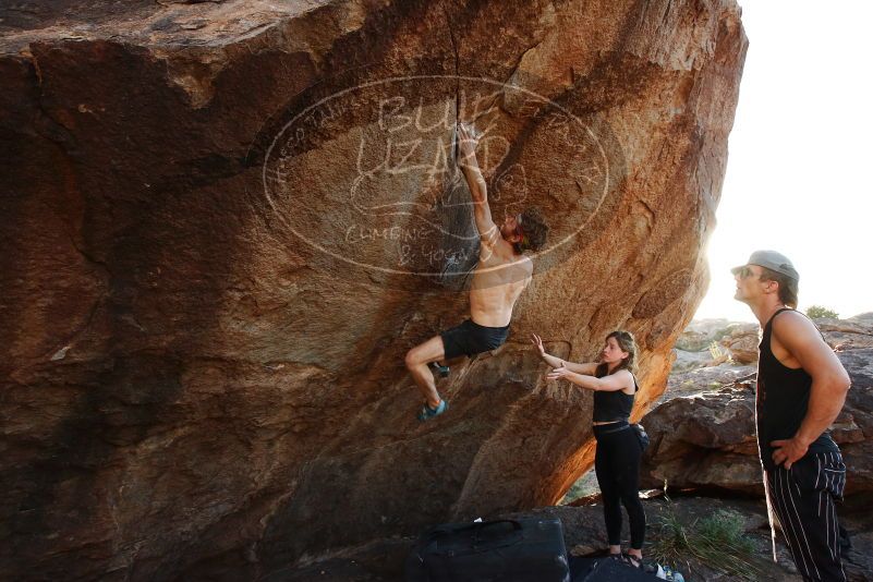 Bouldering in Hueco Tanks on 10/26/2019 with Blue Lizard Climbing and Yoga
Filename: SRM_20191026_1724570.jpg
Aperture: f/5.6
Shutter Speed: 1/320
Body: Canon EOS-1D Mark II
Lens: Canon EF 16-35mm f/2.8 L