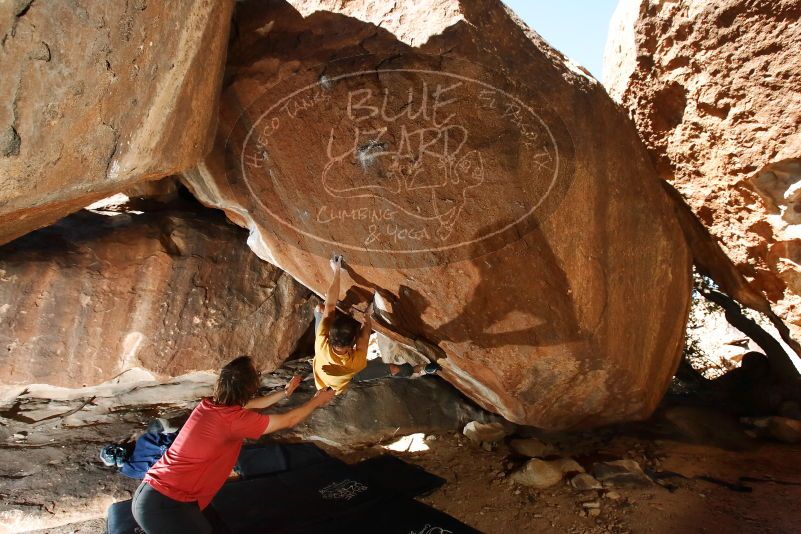 Bouldering in Hueco Tanks on 10/29/2019 with Blue Lizard Climbing and Yoga
Filename: SRM_20191029_1318020.jpg
Aperture: f/8.0
Shutter Speed: 1/250
Body: Canon EOS-1D Mark II
Lens: Canon EF 16-35mm f/2.8 L