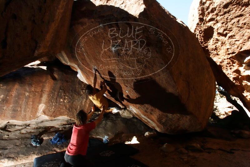 Bouldering in Hueco Tanks on 10/29/2019 with Blue Lizard Climbing and Yoga

Filename: SRM_20191029_1330430.jpg
Aperture: f/8.0
Shutter Speed: 1/250
Body: Canon EOS-1D Mark II
Lens: Canon EF 16-35mm f/2.8 L