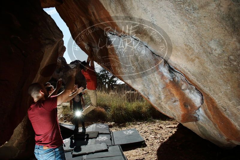 Bouldering in Hueco Tanks on 11/09/2019 with Blue Lizard Climbing and Yoga

Filename: SRM_20191109_1214310.jpg
Aperture: f/8.0
Shutter Speed: 1/250
Body: Canon EOS-1D Mark II
Lens: Canon EF 16-35mm f/2.8 L