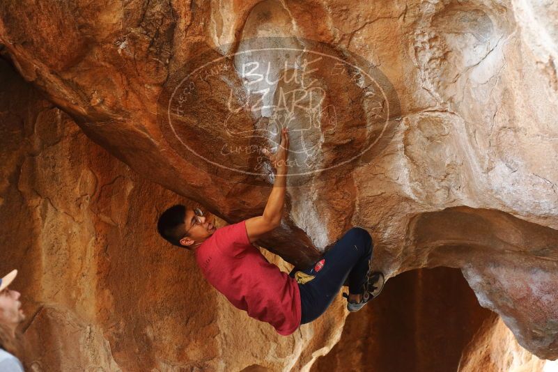 Bouldering in Hueco Tanks on 11/09/2019 with Blue Lizard Climbing and Yoga

Filename: SRM_20191109_1344190.jpg
Aperture: f/2.8
Shutter Speed: 1/320
Body: Canon EOS-1D Mark II
Lens: Canon EF 50mm f/1.8 II