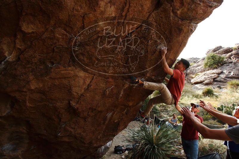 Bouldering in Hueco Tanks on 11/09/2019 with Blue Lizard Climbing and Yoga

Filename: SRM_20191109_1602220.jpg
Aperture: f/5.6
Shutter Speed: 1/500
Body: Canon EOS-1D Mark II
Lens: Canon EF 16-35mm f/2.8 L