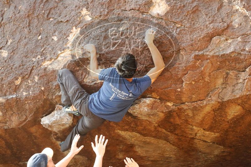 Bouldering in Hueco Tanks on 11/09/2019 with Blue Lizard Climbing and Yoga
Filename: SRM_20191109_1709030.jpg
Aperture: f/4.0
Shutter Speed: 1/640
Body: Canon EOS-1D Mark II
Lens: Canon EF 50mm f/1.8 II