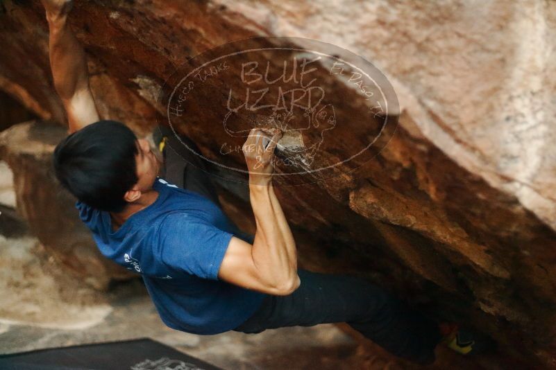Bouldering in Hueco Tanks on 11/09/2019 with Blue Lizard Climbing and Yoga

Filename: SRM_20191109_1813000.jpg
Aperture: f/1.8
Shutter Speed: 1/125
Body: Canon EOS-1D Mark II
Lens: Canon EF 50mm f/1.8 II