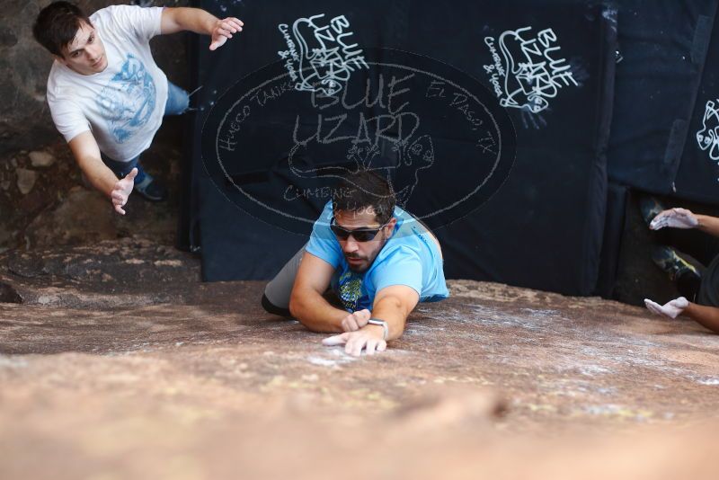 Bouldering in Hueco Tanks on 11/10/2019 with Blue Lizard Climbing and Yoga

Filename: SRM_20191110_1134180.jpg
Aperture: f/2.5
Shutter Speed: 1/250
Body: Canon EOS-1D Mark II
Lens: Canon EF 50mm f/1.8 II