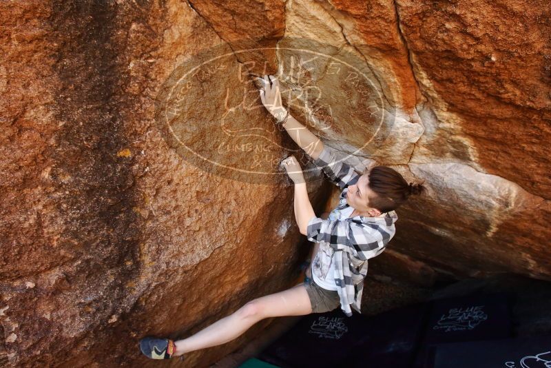 Bouldering in Hueco Tanks on 11/10/2019 with Blue Lizard Climbing and Yoga
Filename: SRM_20191110_1200431.jpg
Aperture: f/5.6
Shutter Speed: 1/320
Body: Canon EOS-1D Mark II
Lens: Canon EF 16-35mm f/2.8 L