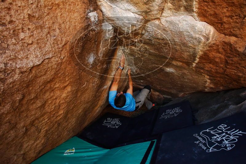 Bouldering in Hueco Tanks on 11/10/2019 with Blue Lizard Climbing and Yoga
Filename: SRM_20191110_1242300.jpg
Aperture: f/5.6
Shutter Speed: 1/250
Body: Canon EOS-1D Mark II
Lens: Canon EF 16-35mm f/2.8 L