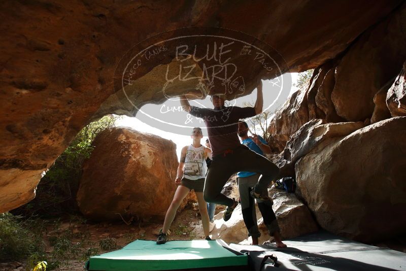 Bouldering in Hueco Tanks on 11/10/2019 with Blue Lizard Climbing and Yoga
Filename: SRM_20191110_1434050.jpg
Aperture: f/5.6
Shutter Speed: 1/640
Body: Canon EOS-1D Mark II
Lens: Canon EF 16-35mm f/2.8 L