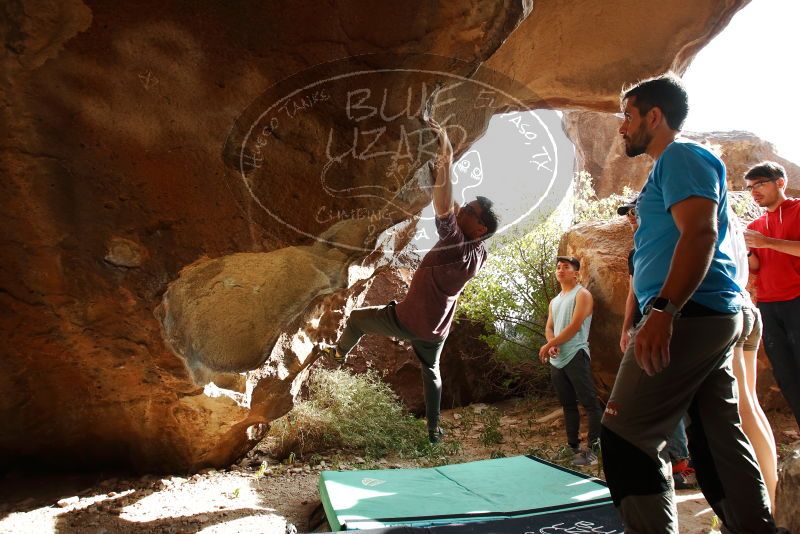 Bouldering in Hueco Tanks on 11/10/2019 with Blue Lizard Climbing and Yoga

Filename: SRM_20191110_1443080.jpg
Aperture: f/5.6
Shutter Speed: 1/160
Body: Canon EOS-1D Mark II
Lens: Canon EF 16-35mm f/2.8 L