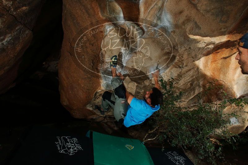 Bouldering in Hueco Tanks on 11/10/2019 with Blue Lizard Climbing and Yoga

Filename: SRM_20191110_1634300.jpg
Aperture: f/8.0
Shutter Speed: 1/250
Body: Canon EOS-1D Mark II
Lens: Canon EF 16-35mm f/2.8 L