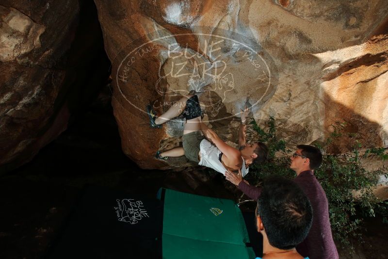 Bouldering in Hueco Tanks on 11/10/2019 with Blue Lizard Climbing and Yoga

Filename: SRM_20191110_1639300.jpg
Aperture: f/8.0
Shutter Speed: 1/250
Body: Canon EOS-1D Mark II
Lens: Canon EF 16-35mm f/2.8 L