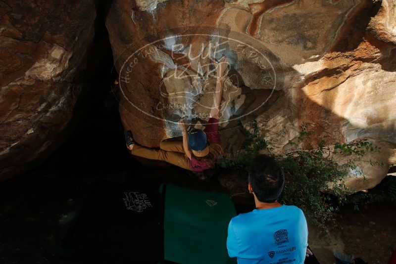 Bouldering in Hueco Tanks on 11/10/2019 with Blue Lizard Climbing and Yoga

Filename: SRM_20191110_1644050.jpg
Aperture: f/8.0
Shutter Speed: 1/250
Body: Canon EOS-1D Mark II
Lens: Canon EF 16-35mm f/2.8 L