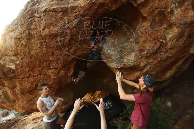 Bouldering in Hueco Tanks on 11/10/2019 with Blue Lizard Climbing and Yoga
Filename: SRM_20191110_1748590.jpg
Aperture: f/2.8
Shutter Speed: 1/400
Body: Canon EOS-1D Mark II
Lens: Canon EF 16-35mm f/2.8 L