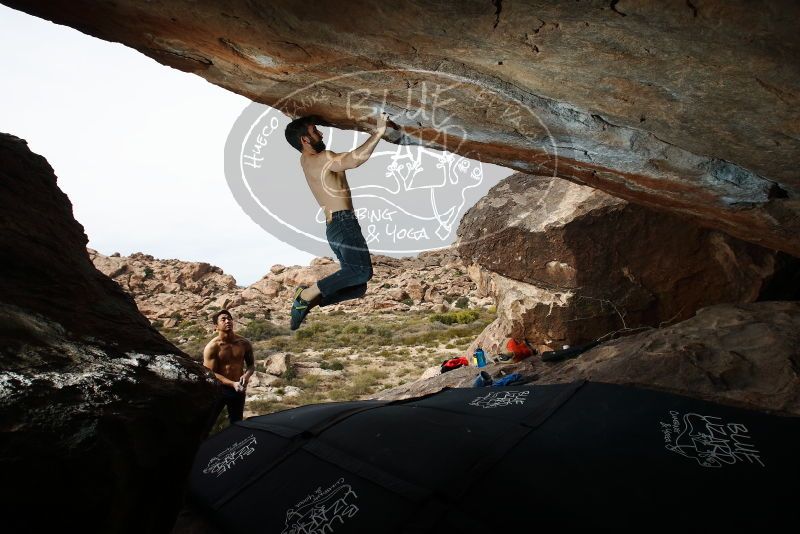Bouldering in Hueco Tanks on 11/17/2019 with Blue Lizard Climbing and Yoga
Filename: SRM_20191117_1351090.jpg
Aperture: f/8.0
Shutter Speed: 1/250
Body: Canon EOS-1D Mark II
Lens: Canon EF 16-35mm f/2.8 L