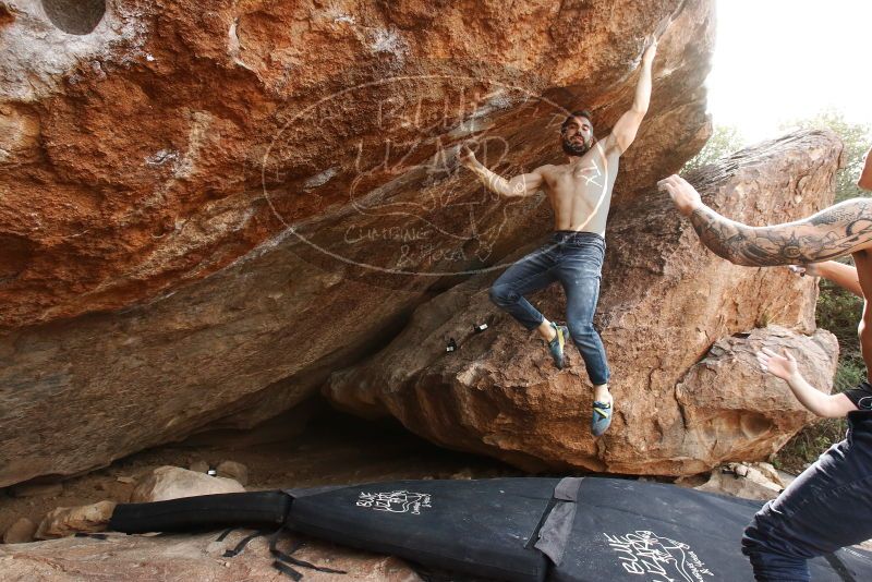 Bouldering in Hueco Tanks on 11/17/2019 with Blue Lizard Climbing and Yoga

Filename: SRM_20191117_1352550.jpg
Aperture: f/8.0
Shutter Speed: 1/250
Body: Canon EOS-1D Mark II
Lens: Canon EF 16-35mm f/2.8 L