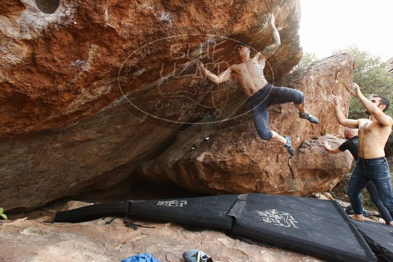 Bouldering in Hueco Tanks on 11/17/2019 with Blue Lizard Climbing and Yoga

Filename: SRM_20191117_1357441.jpg
Aperture: f/8.0
Shutter Speed: 1/250
Body: Canon EOS-1D Mark II
Lens: Canon EF 16-35mm f/2.8 L