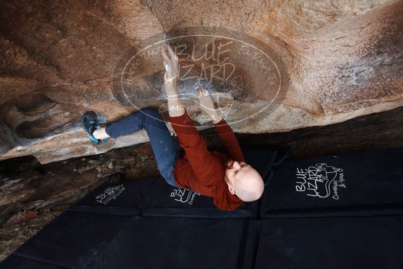Bouldering in Hueco Tanks on 11/17/2019 with Blue Lizard Climbing and Yoga
Filename: SRM_20191117_1547320.jpg
Aperture: f/5.0
Shutter Speed: 1/250
Body: Canon EOS-1D Mark II
Lens: Canon EF 16-35mm f/2.8 L