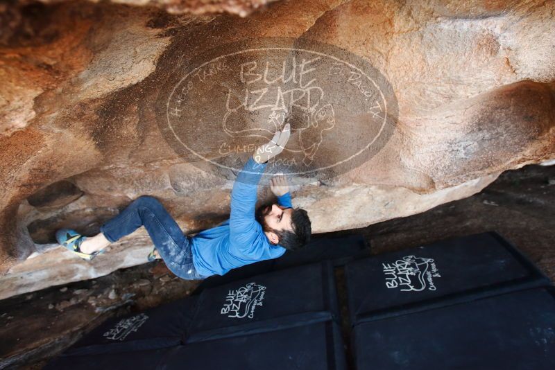 Bouldering in Hueco Tanks on 11/17/2019 with Blue Lizard Climbing and Yoga
Filename: SRM_20191117_1550140.jpg
Aperture: f/5.0
Shutter Speed: 1/250
Body: Canon EOS-1D Mark II
Lens: Canon EF 16-35mm f/2.8 L