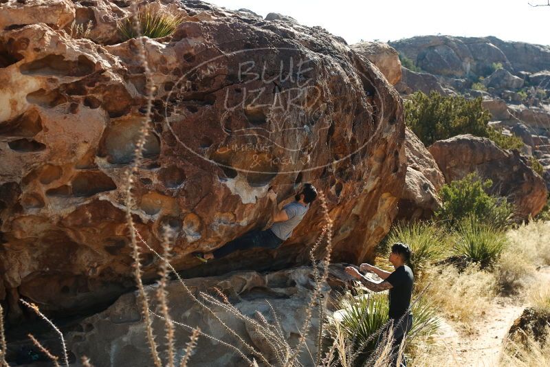 Bouldering in Hueco Tanks on 11/18/2019 with Blue Lizard Climbing and Yoga
Filename: SRM_20191118_1143250.jpg
Aperture: f/5.6
Shutter Speed: 1/250
Body: Canon EOS-1D Mark II
Lens: Canon EF 50mm f/1.8 II