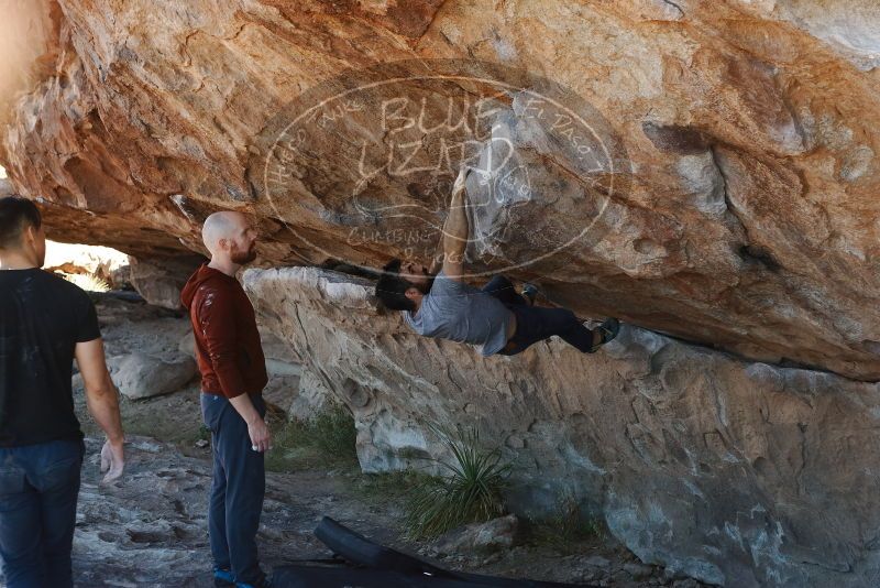 Bouldering in Hueco Tanks on 11/18/2019 with Blue Lizard Climbing and Yoga

Filename: SRM_20191118_1156300.jpg
Aperture: f/5.0
Shutter Speed: 1/250
Body: Canon EOS-1D Mark II
Lens: Canon EF 50mm f/1.8 II