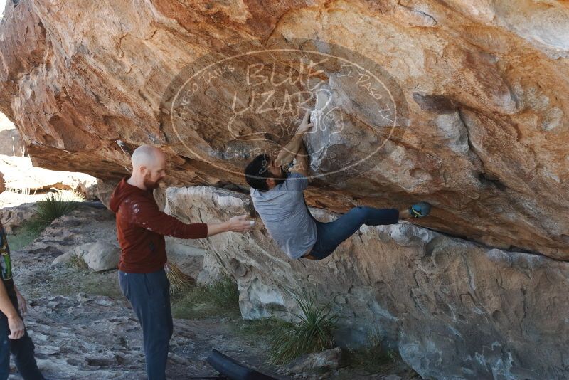 Bouldering in Hueco Tanks on 11/18/2019 with Blue Lizard Climbing and Yoga

Filename: SRM_20191118_1156370.jpg
Aperture: f/5.0
Shutter Speed: 1/250
Body: Canon EOS-1D Mark II
Lens: Canon EF 50mm f/1.8 II