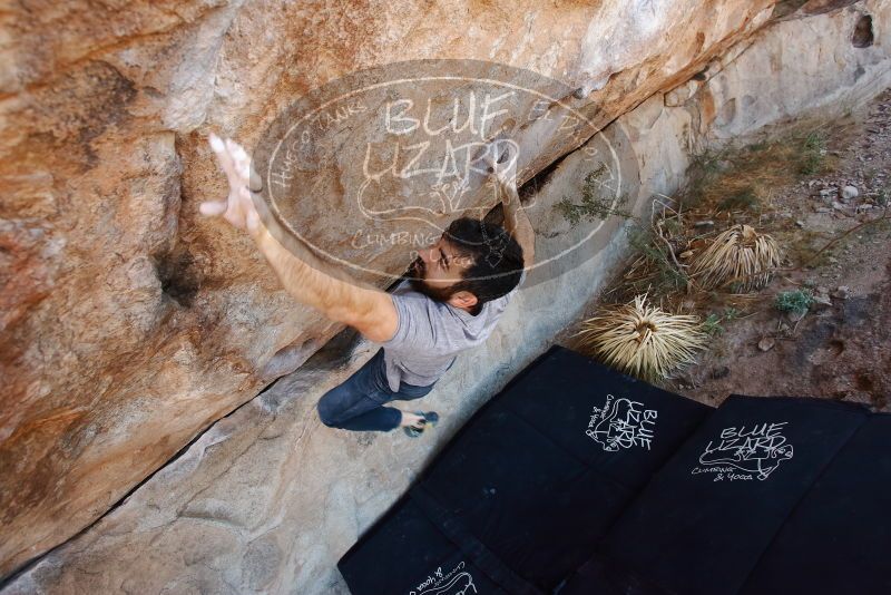 Bouldering in Hueco Tanks on 11/18/2019 with Blue Lizard Climbing and Yoga

Filename: SRM_20191118_1227130.jpg
Aperture: f/5.0
Shutter Speed: 1/250
Body: Canon EOS-1D Mark II
Lens: Canon EF 16-35mm f/2.8 L