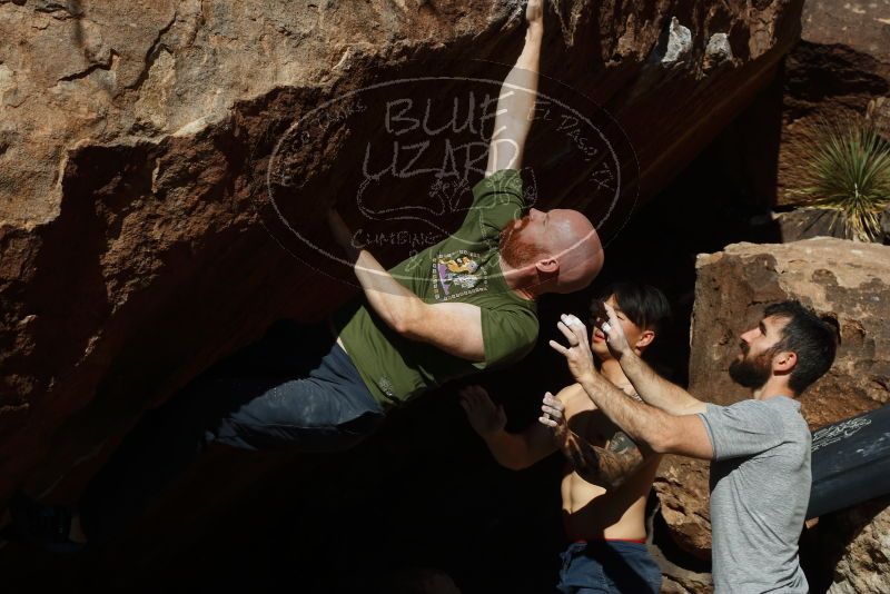 Bouldering in Hueco Tanks on 11/18/2019 with Blue Lizard Climbing and Yoga
Filename: SRM_20191118_1459150.jpg
Aperture: f/11.0
Shutter Speed: 1/250
Body: Canon EOS-1D Mark II
Lens: Canon EF 50mm f/1.8 II