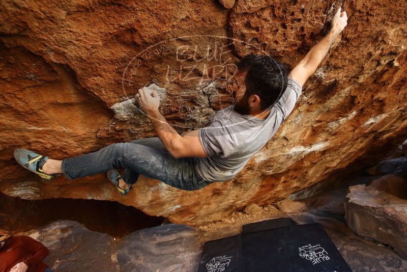 Bouldering in Hueco Tanks on 11/18/2019 with Blue Lizard Climbing and Yoga

Filename: SRM_20191118_1625510.jpg
Aperture: f/3.5
Shutter Speed: 1/200
Body: Canon EOS-1D Mark II
Lens: Canon EF 16-35mm f/2.8 L