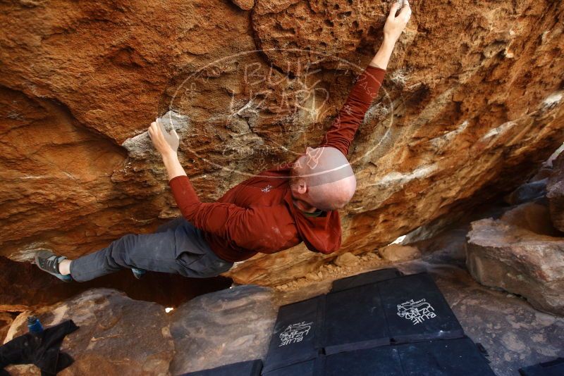 Bouldering in Hueco Tanks on 11/18/2019 with Blue Lizard Climbing and Yoga

Filename: SRM_20191118_1635410.jpg
Aperture: f/2.8
Shutter Speed: 1/250
Body: Canon EOS-1D Mark II
Lens: Canon EF 16-35mm f/2.8 L